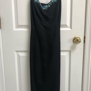 Silk summer evening dress